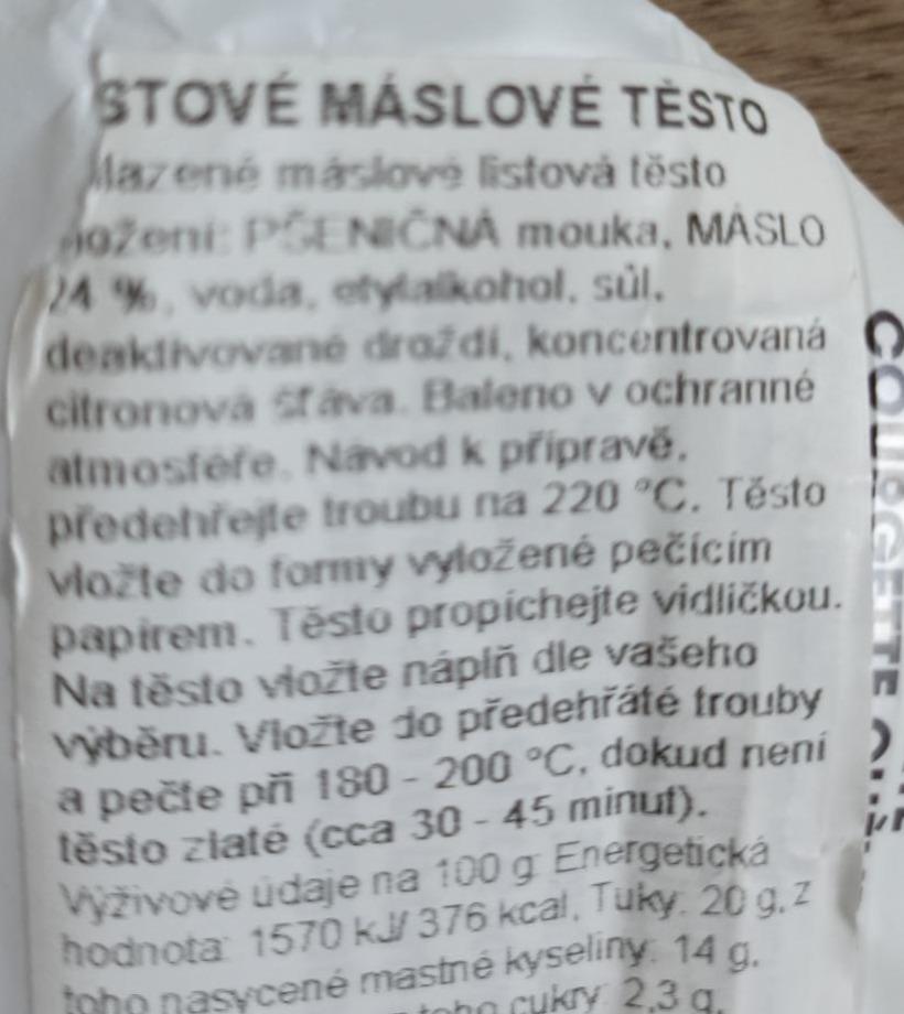 Listové máslové těsto Pâte Feuilletée Pur Beurre Monique Ranou