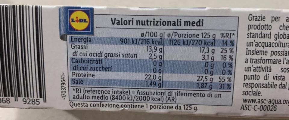 Trancio Di Salmone Al Naturale Affumicato A Caldo Gastronomia Di Mare