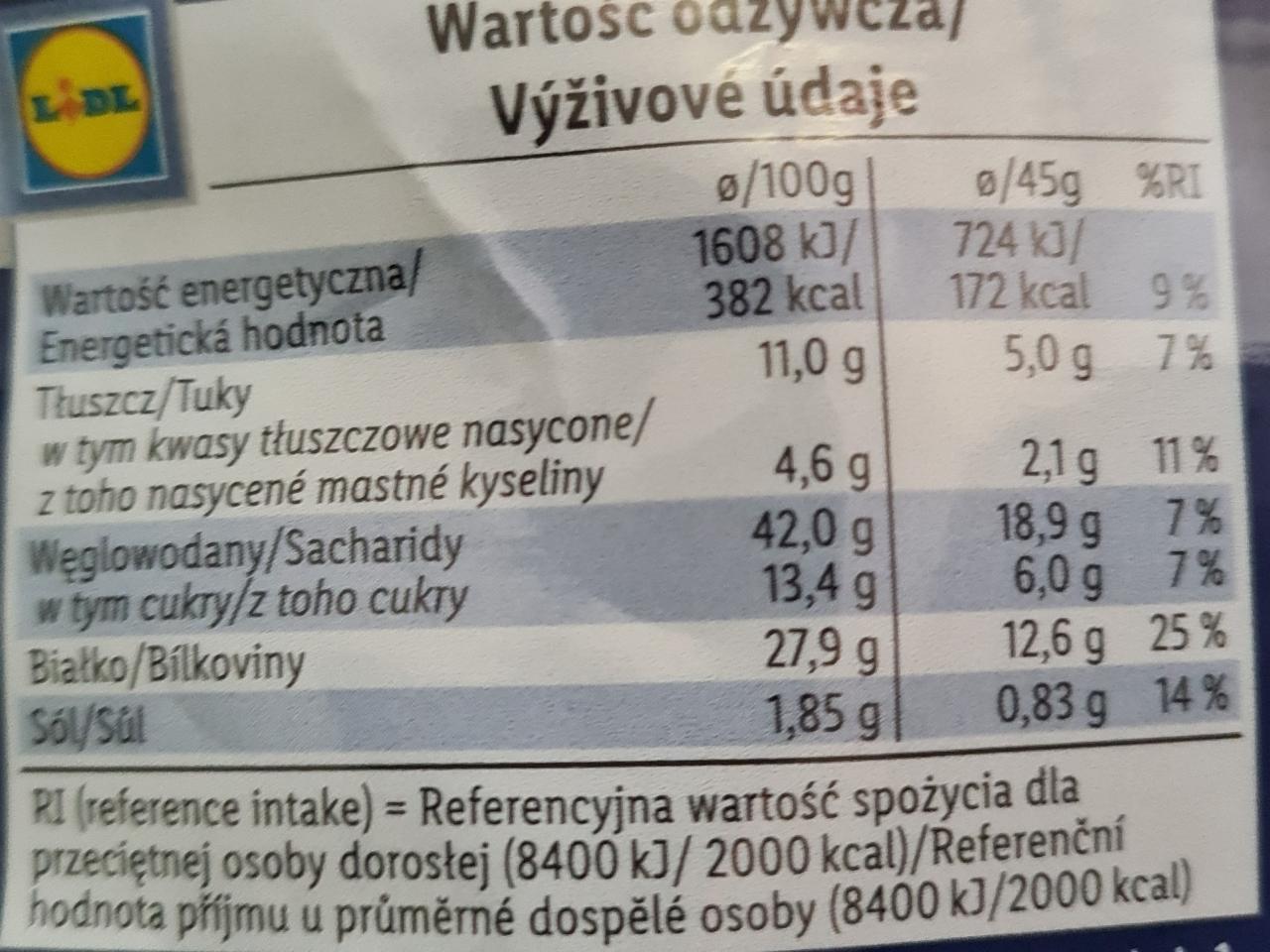 Plant Protein Jerky McEnnedy American Way kalorie kJ a nutriční