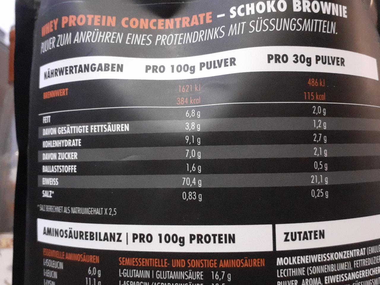 Battle Whey Schoko Brownie Bigzone Kalorie Kj A Nutri N Hodnoty