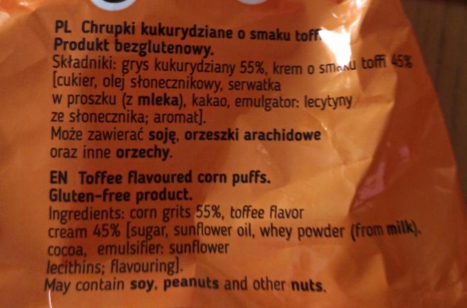 Chrupki Kukurydziane O Smaku Toffi Flips Kalorie Kj A Nutri N