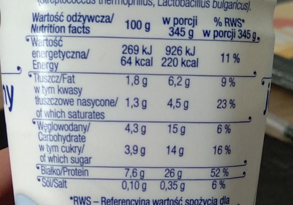 Skyr Jogurt pitny typu islandzkiego naturalny wysokobialkowy Piątnica