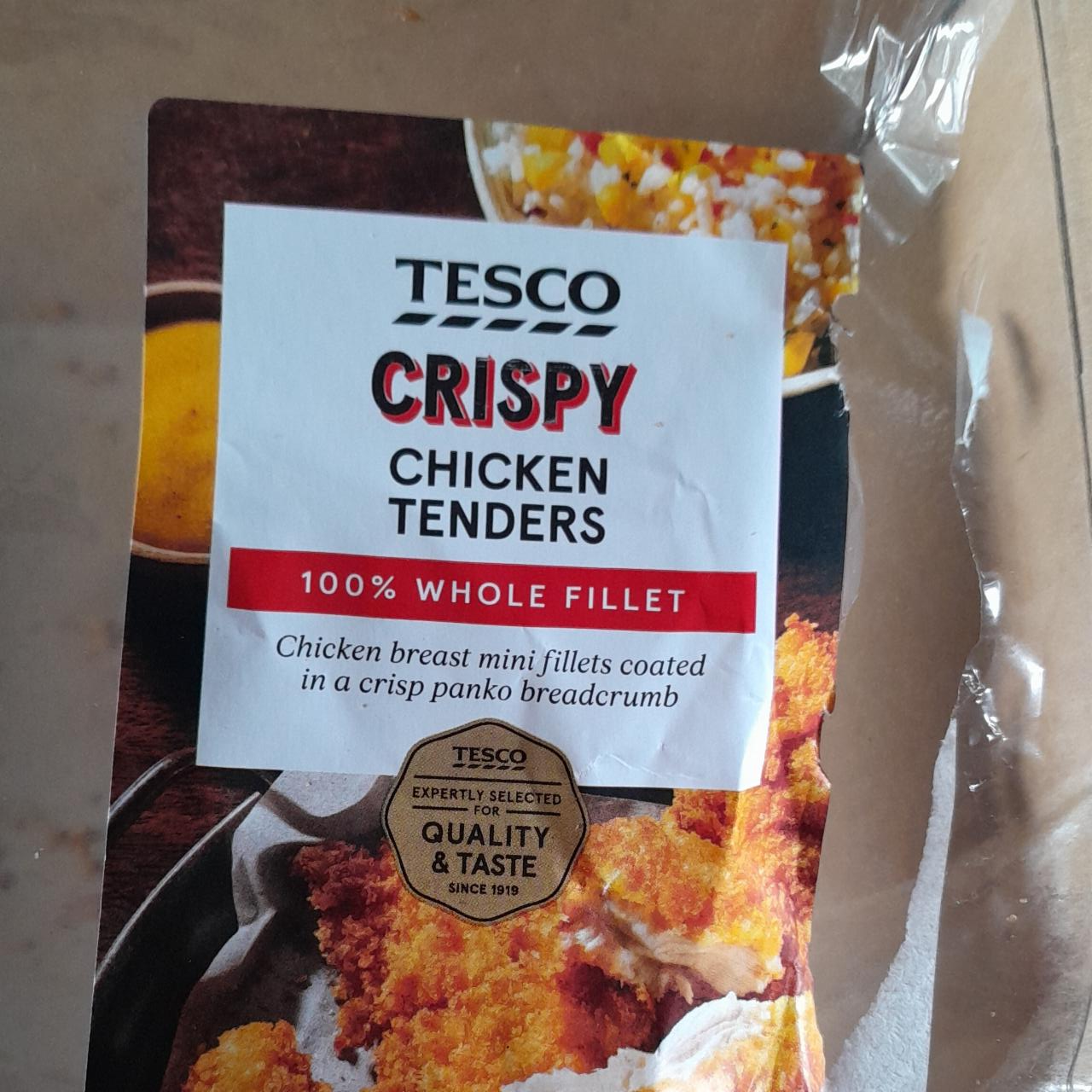 Fotografie - Crispy chicken tenders whole fillet Tesco