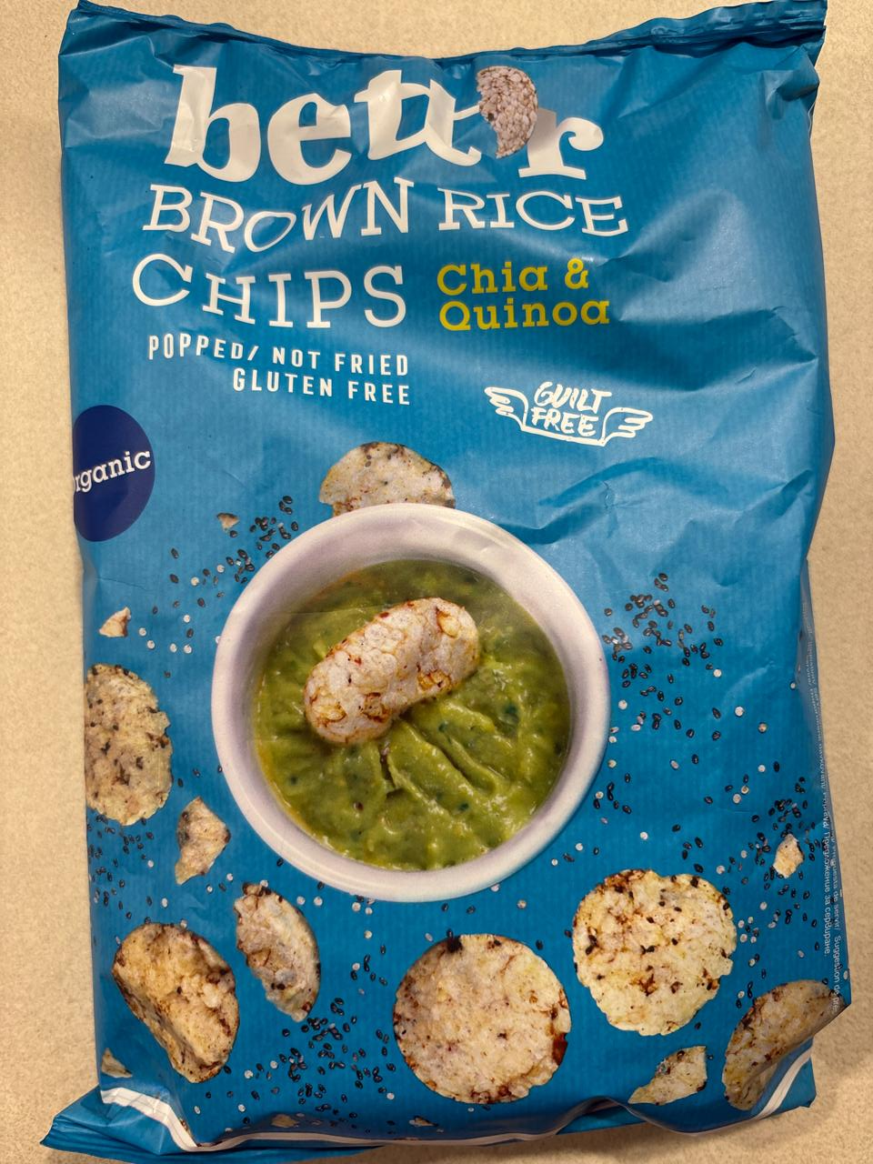 Fotografie - Brown rice chips chia & quinoa organic Bett’r