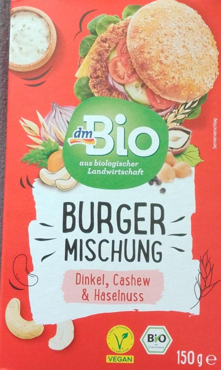 Fotografie - Burger mischung dinkel, cashew & haselnuss dmBio