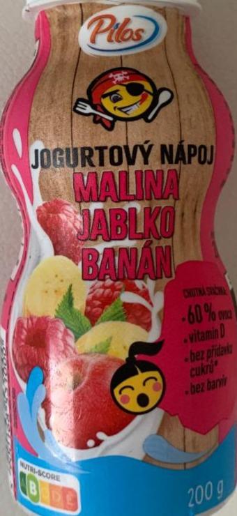 Fotografie - Jogurtový nápoj malina jablko banán Pilos