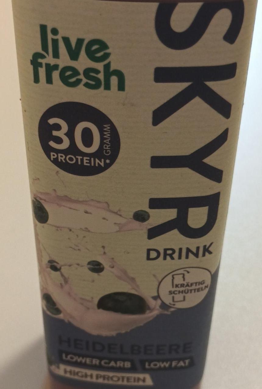 Fotografie - Skyr drink heidelbeere Live fresh