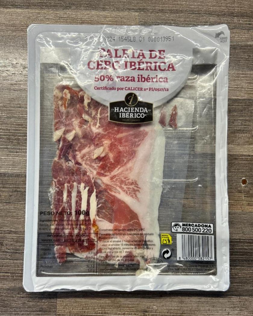 Fotografie - Paleta de cebo ibérica 50% raza ibérica La Hacienda del Iberico