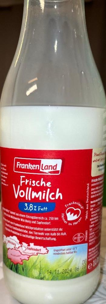 Fotografie - Frische vollmilch 3,8 fat Frankenland