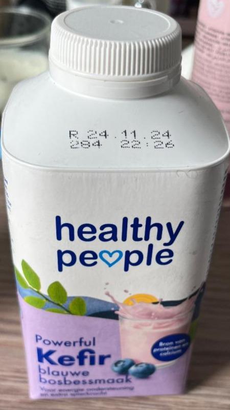 Fotografie - Powerful kefir blauwe bosbessmaak Healthy People