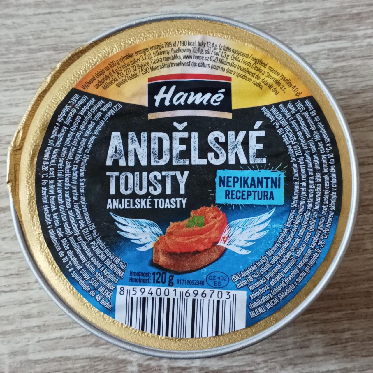 Fotografie - Andělské tousty nepikantní Hamé