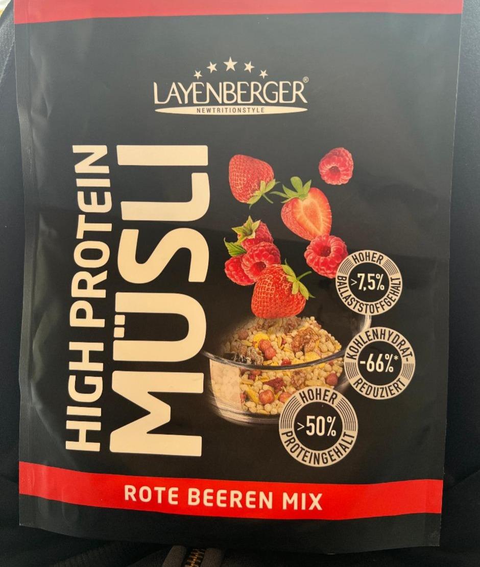 Fotografie - High protein müsli rote beeren mix Layenberger