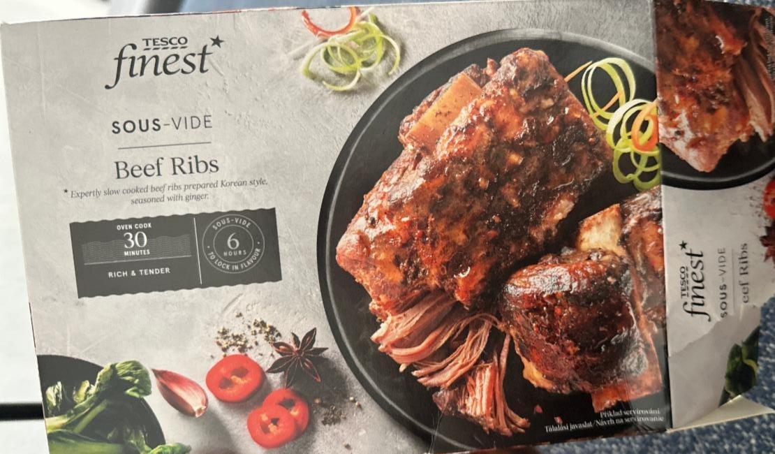 Fotografie - Beef ribs sous vide Tesco finest