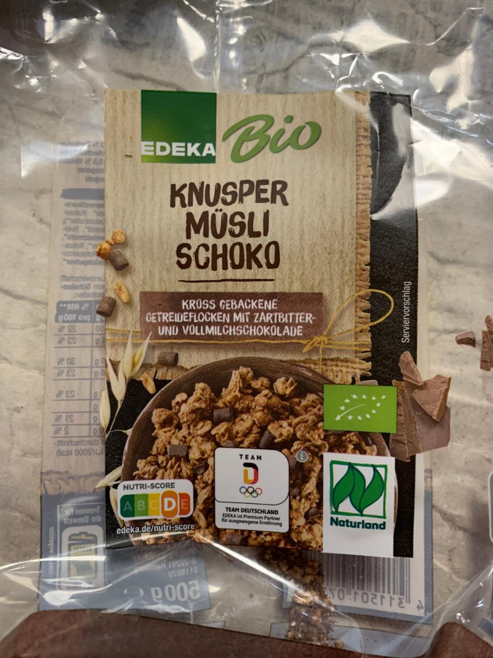 Fotografie - Bio knusper müsli schoko Edeka