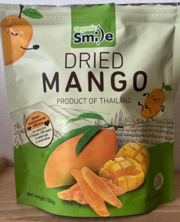 Fotografie - Dried mango product of thailand Smile