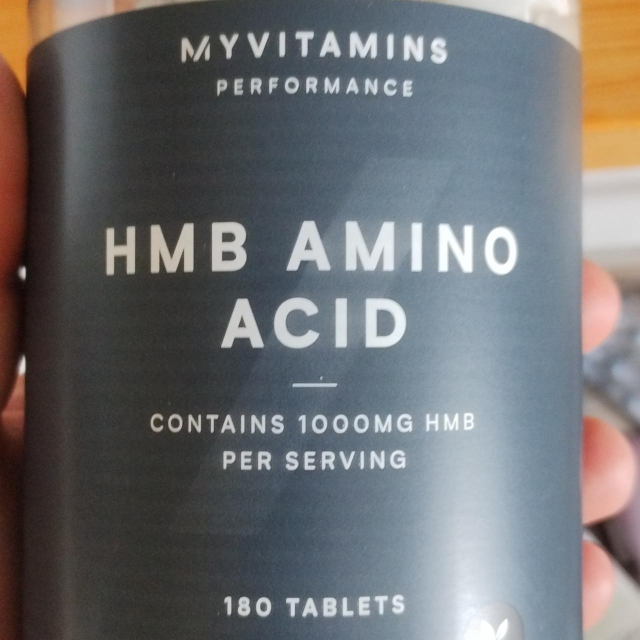 Fotografie - Performance HMB amino acid Myvitamins