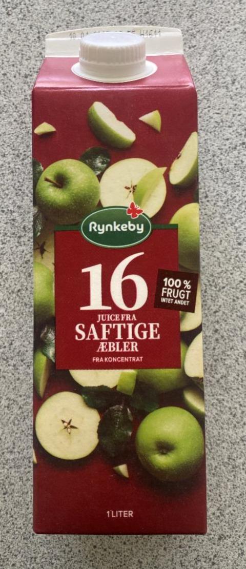 Fotografie - 16 juice fra saftige æbler Rynkeby