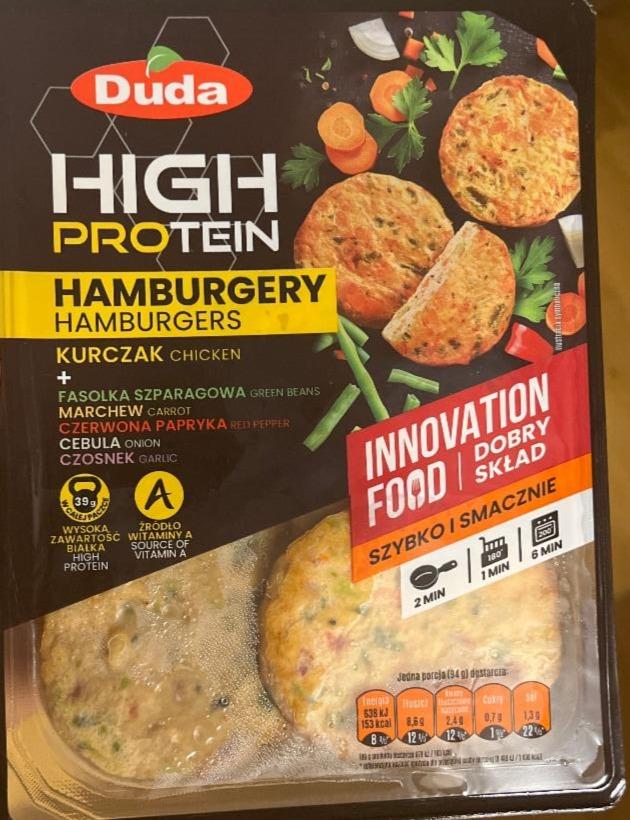 Fotografie - High protein hamburgery kurczak Duda