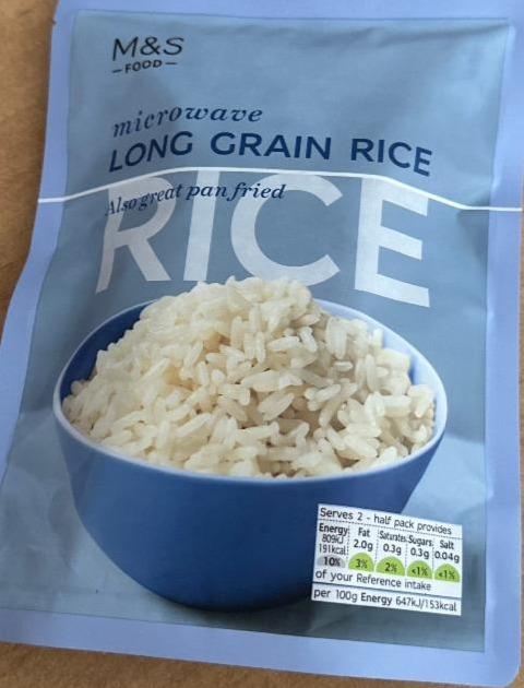 Fotografie - Microwave long grain rice M&S Food