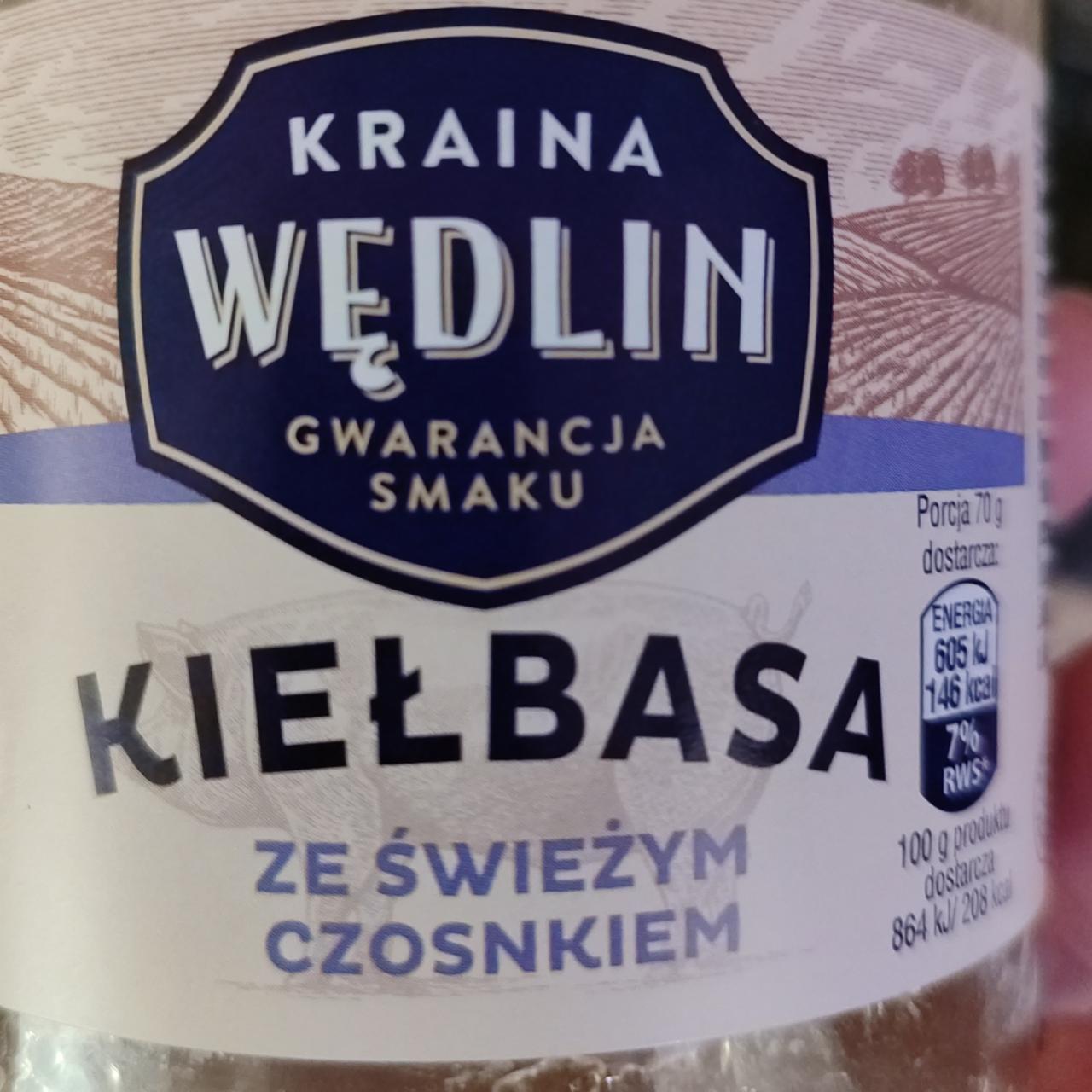 Fotografie - Kielbasa ze świeźym czosnkiem Kraina Wędlin