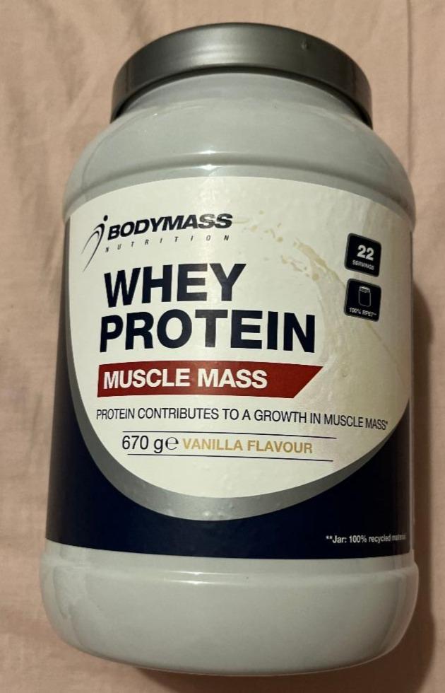 Fotografie - Whey protein muscle mass vanilla flavour Bodymass Nutrition