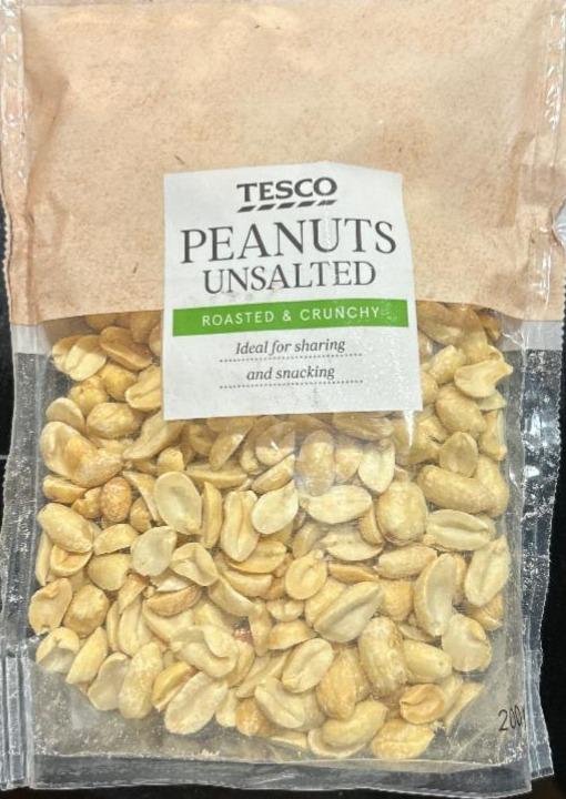 Fotografie - Peanuts unsalted roasted & crunchy Tesco