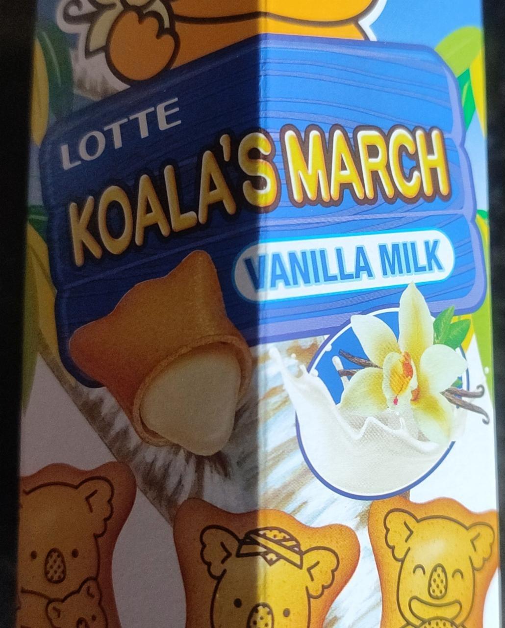 Fotografie - Koala's March vanilla milk Lotte