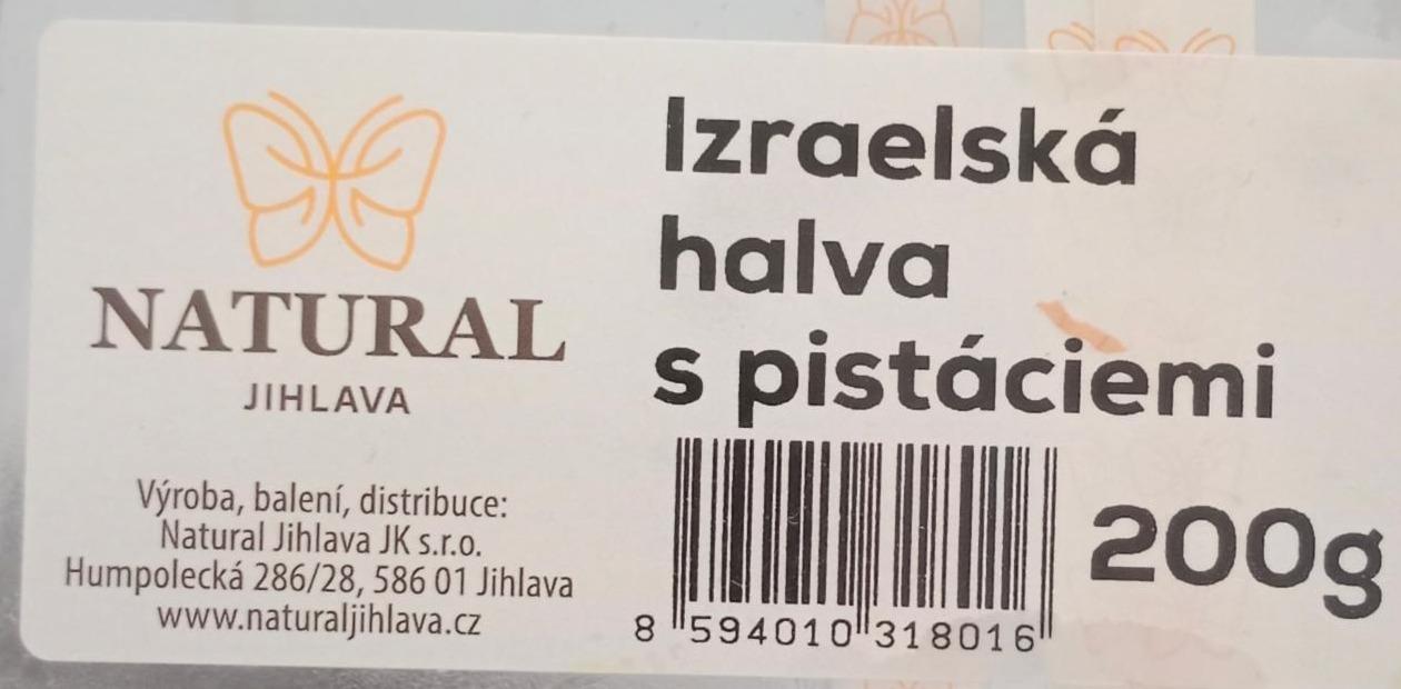 Fotografie - Izraelská halva s pistáciemi Natural Jihlava