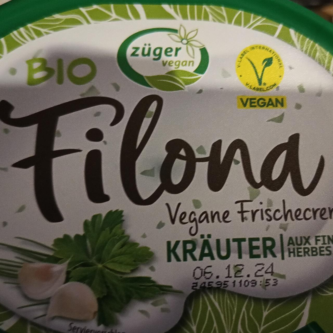 Fotografie - Filona vegane frischecreme kräuter aux fines herbes Country Life