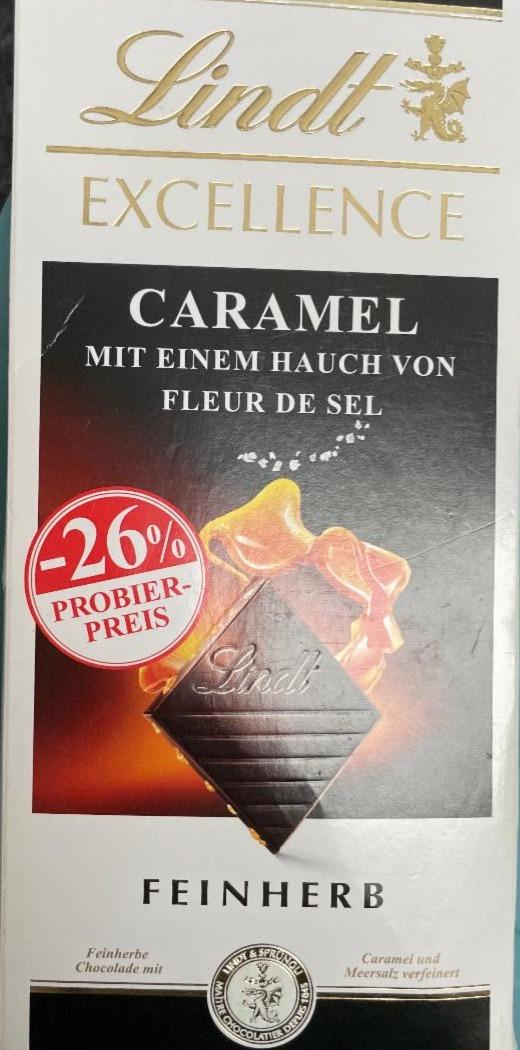 Fotografie - Excellence caramel mit einem hauch von fleur de sel feinherb Lindt