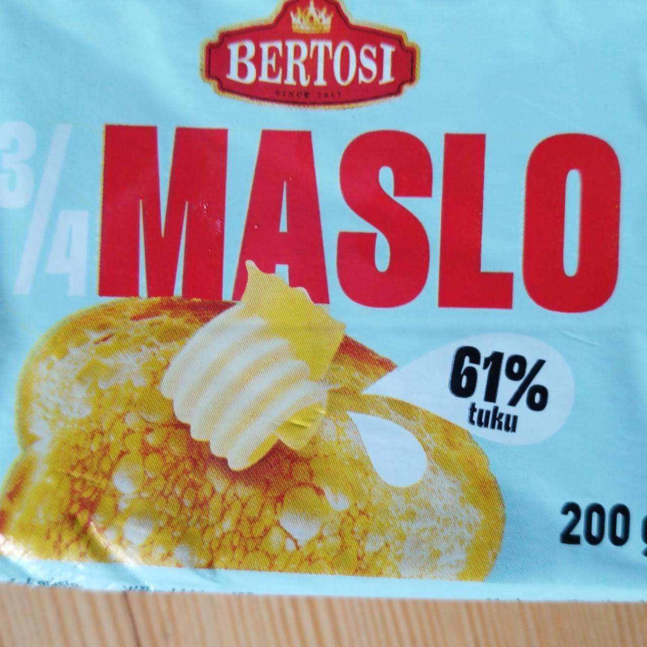 Fotografie - Máslo 61% tuku Bertosi