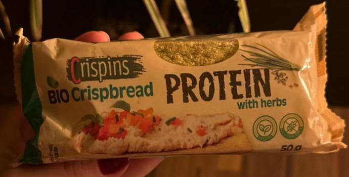 Fotografie - Bio crispbread protein with herbs Crispins