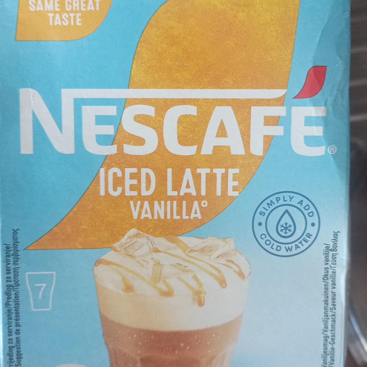 Fotografie - Iced latte vanilla Nescafé