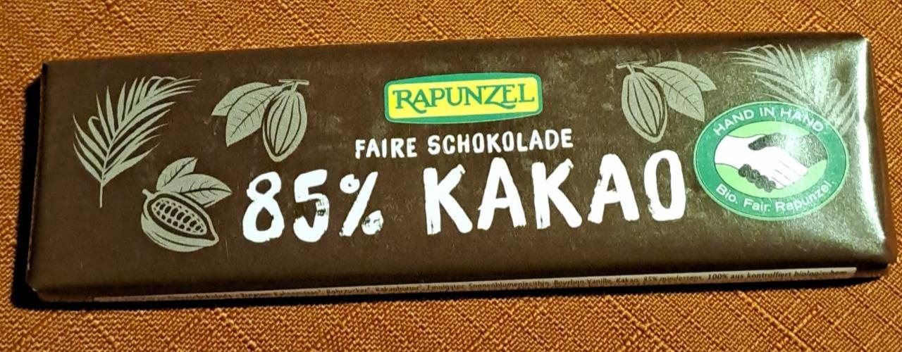 Fotografie - Faire schokolade 85% kakao Rapunzel