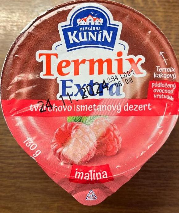 Fotografie - Termix extra tvarohovo smetanový dezert malina Kunín