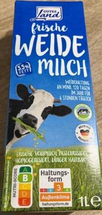 Fotografie - Frische weide milch 3,5% fett Gutes Land