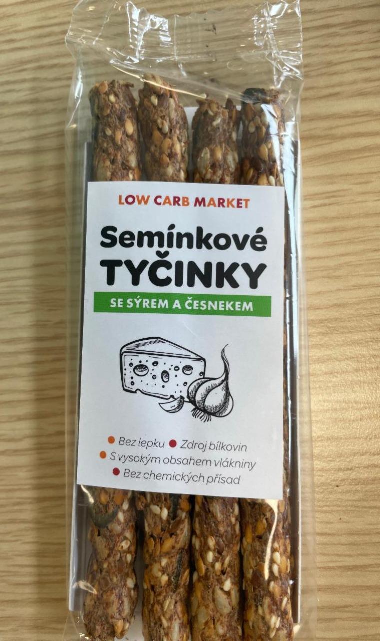 Fotografie - Semínkové tyčinky se sýrem a česnekem Low Carb Market