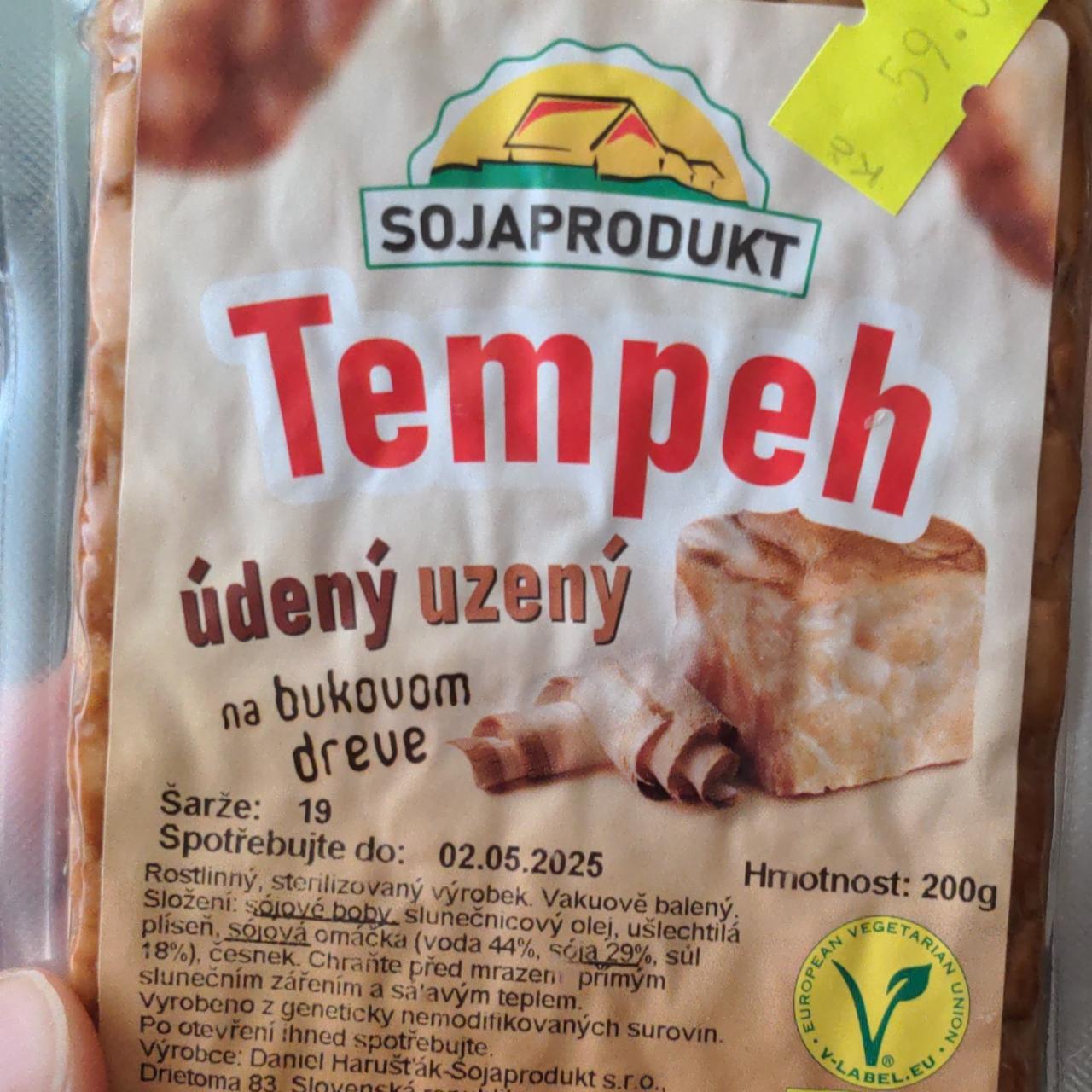 Fotografie - Tempeh uzený na bukovém dřevě Sojaprodukt