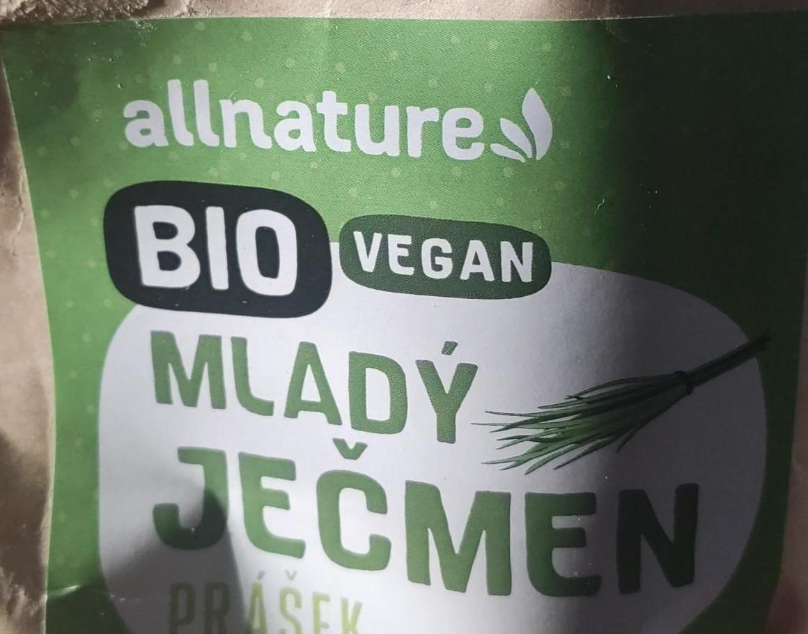 Fotografie - Bio vegan mladý ječmen prášek Allnature