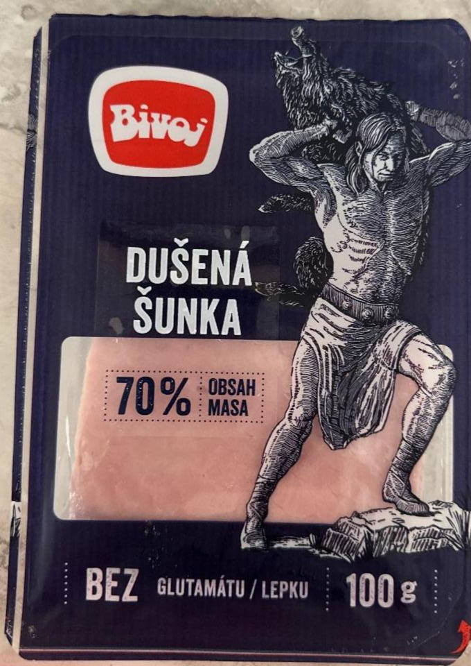 Fotografie - Dušená šunka 70% masa Bivoj