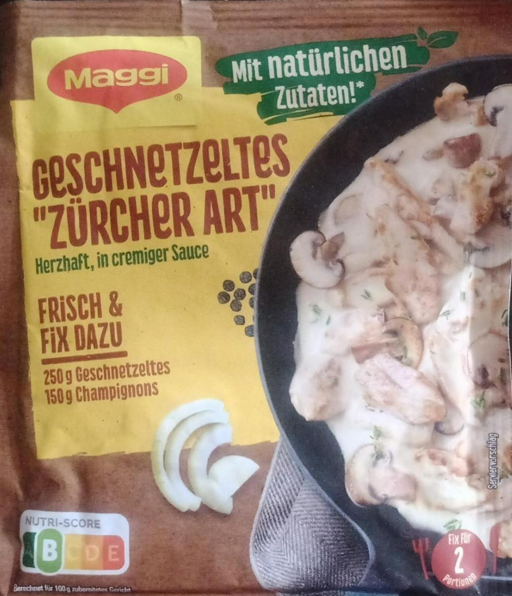 Fotografie - Geschnetzeltes zürcher Art Maggi