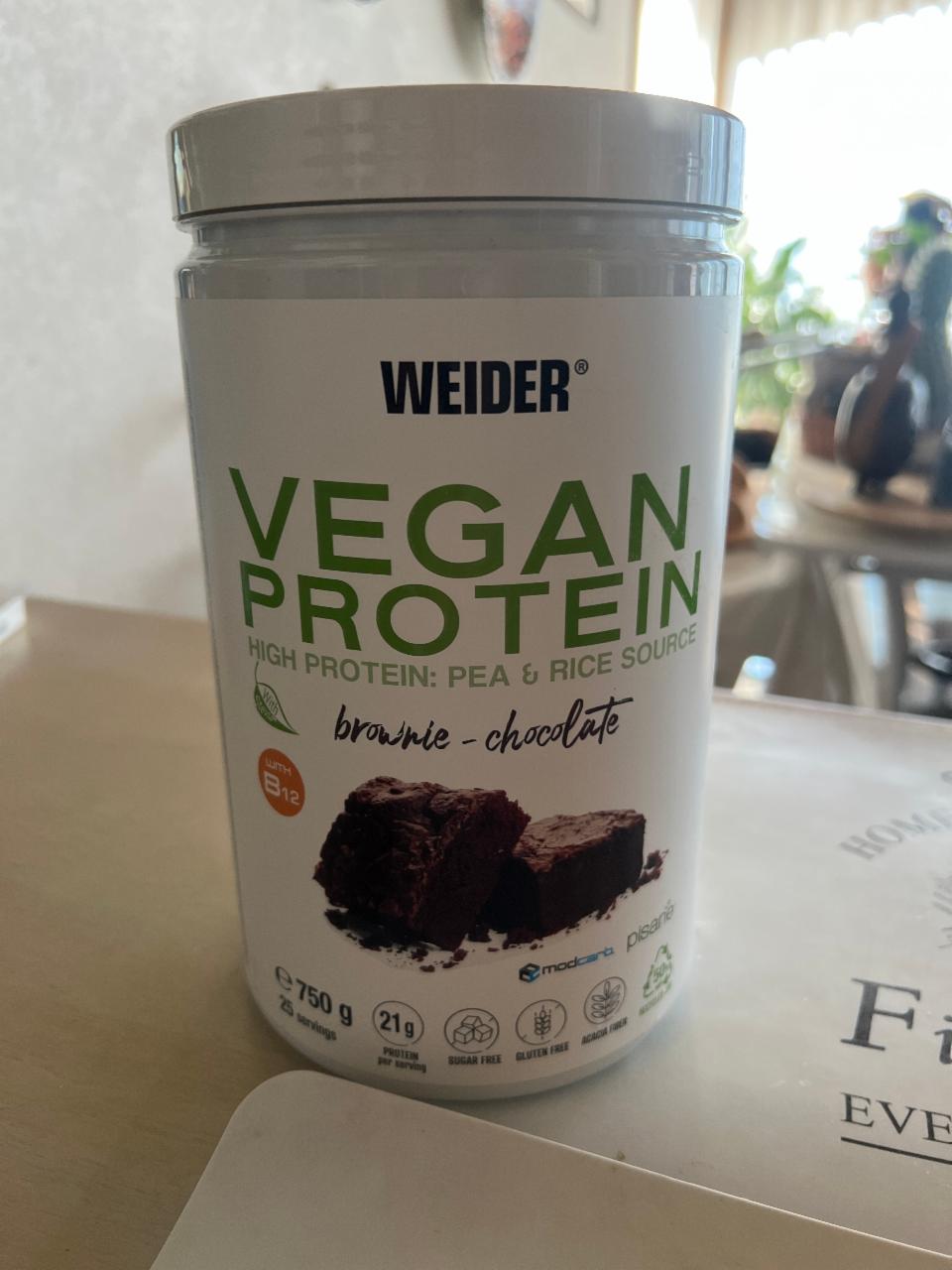 Fotografie - Vegan protein brownie-chocolate Weider