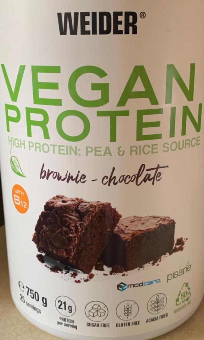 Fotografie - Vegan protein brownie-chocolate Weider