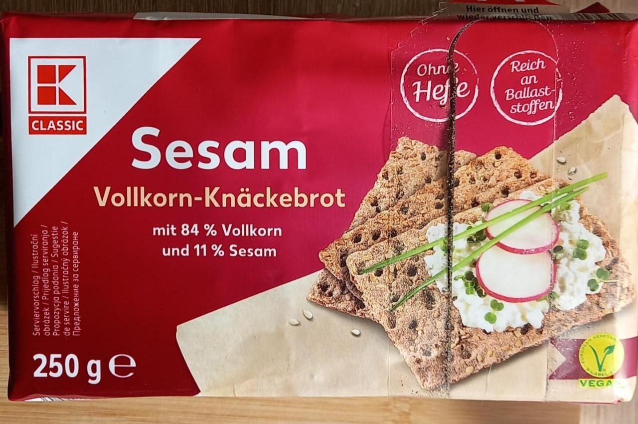 Fotografie - Sesam Vollkorn-Knäckebrot K-Classic