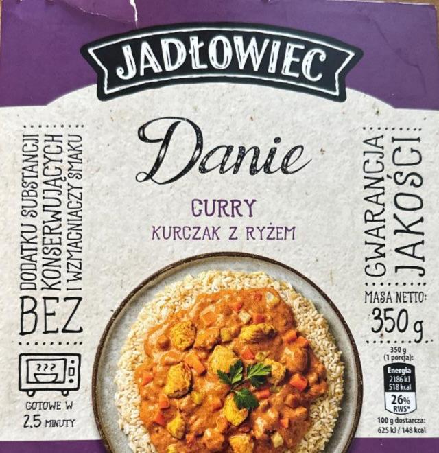 Fotografie - Danie curry kurczak z ryżem Jadłowiec