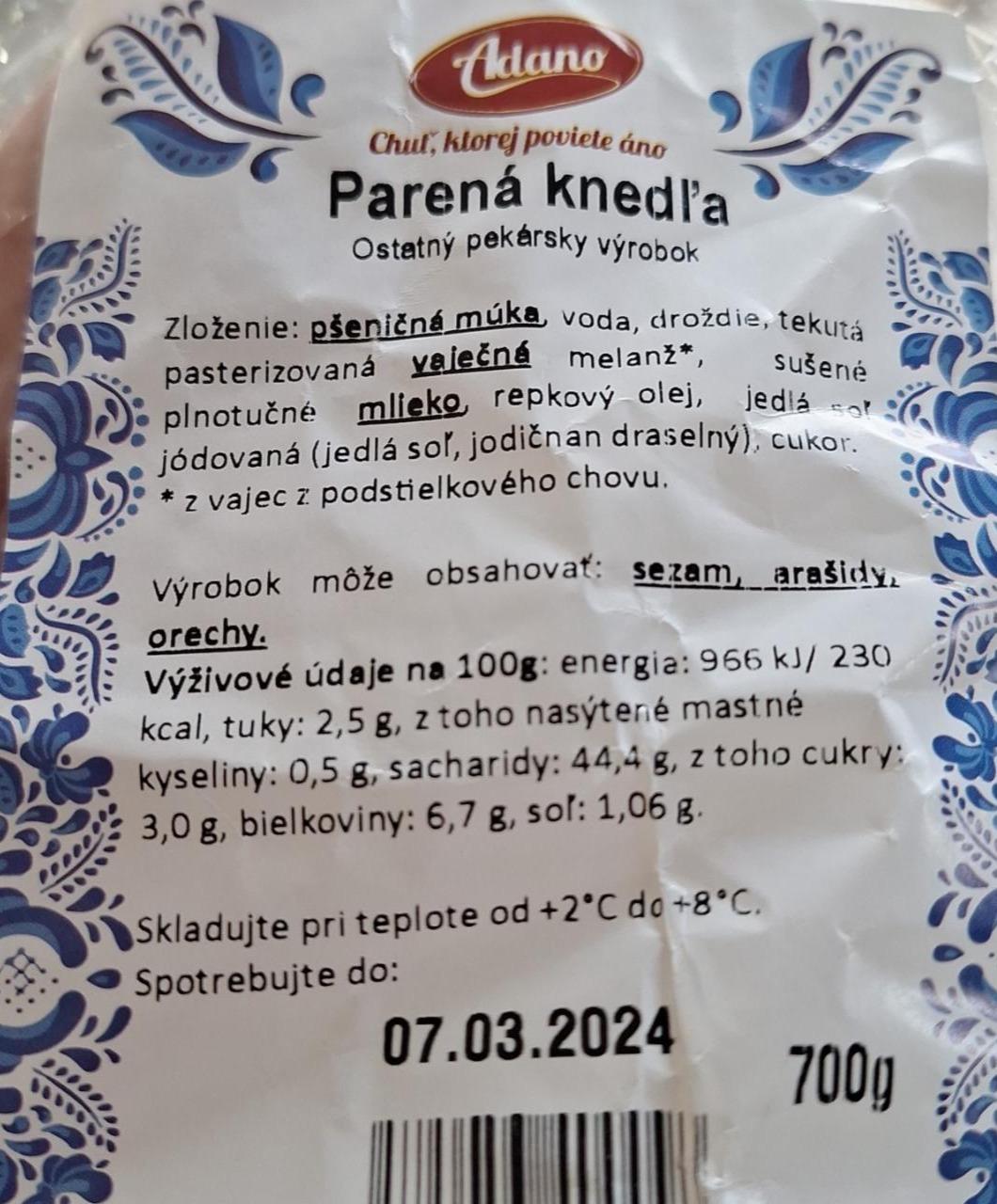 Fotografie - Parená knedľa Adano