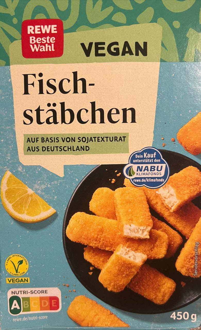 Fotografie - Fish-stäbchen vegan Rewe beste wahl