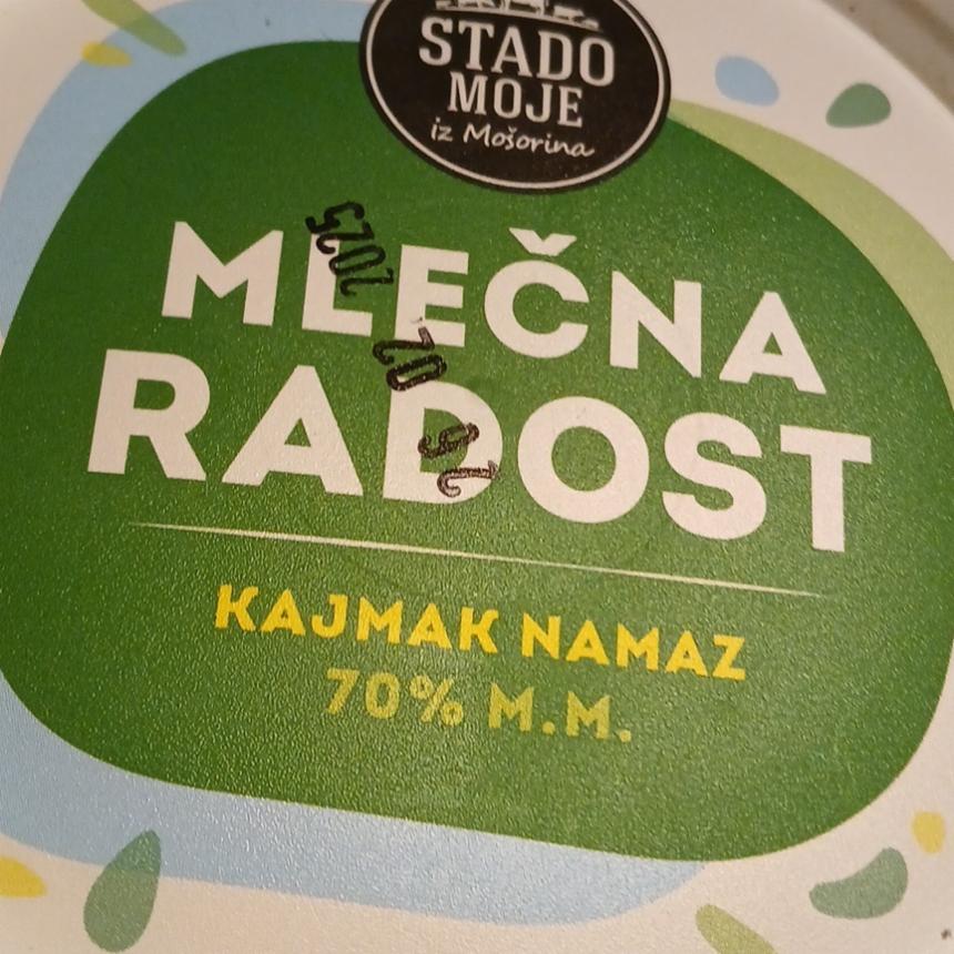 Fotografie - Kajmak namaz 70% m.m.Mlečna radost