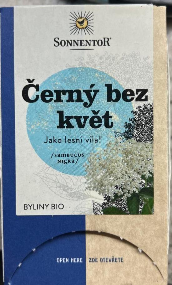 Fotografie - Černý bez květ bio čaj Sonnentor