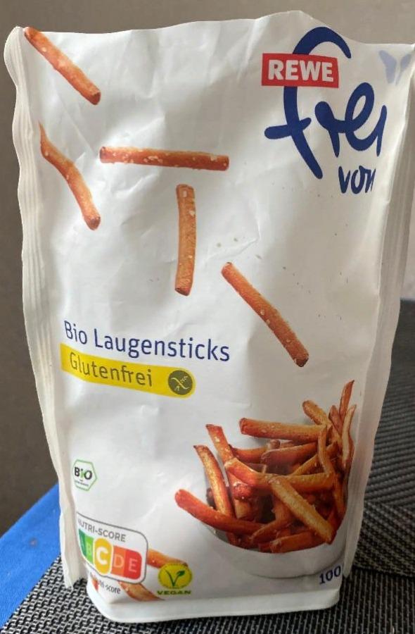 Fotografie - Bio laugensticks glutenfrei Rewe frei von